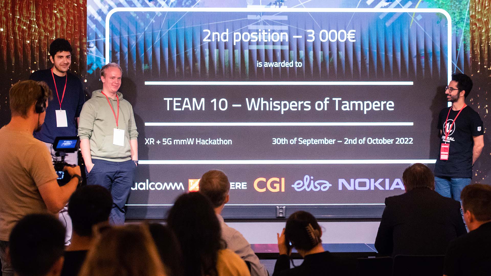 XR Hackathon 2022 team: Ahmad Erfani, Alireza Fatemi, and Aaron Campbell